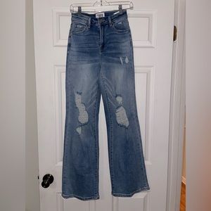 Distressed Flare/Bootcut Jeans (Full Length)